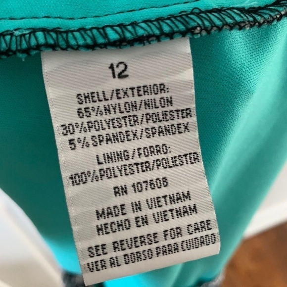 Madison Leigh Green and white Dreas Size 12 #224 - Picture 7 of 10